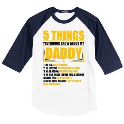 Five Things You Should Know About My Daddy Father's Day Baseball Sleeve Shirt