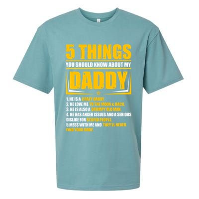 Five Things You Should Know About My Daddy Father's Day Sueded Cloud Jersey T-Shirt