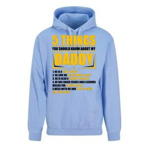 Five Things You Should Know About My Daddy Father's Day Unisex Surf Hoodie