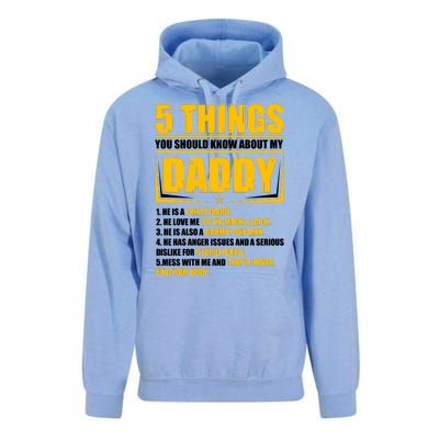 Five Things You Should Know About My Daddy Father's Day Unisex Surf Hoodie