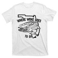 Florida Is Where Woke Goes To Die Crocodile Alligator T-Shirt