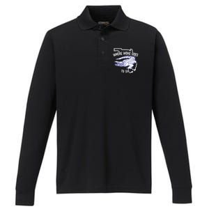 Florida Is Where Woke Goes To Die DeSantis Florida Funny Performance Long Sleeve Polo