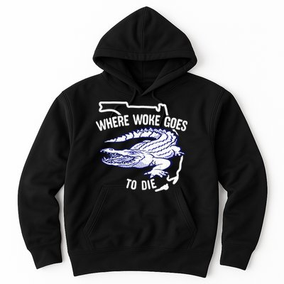Florida Is Where Woke Goes To Die DeSantis Florida Funny Hoodie