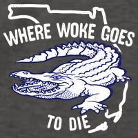 Florida Is Where Woke Goes To Die DeSantis Florida Funny Vector Backpack