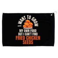 Funny I Want To Grow Fried Chicken Seeds Hilarious Fast Food Grommeted Golf Towel