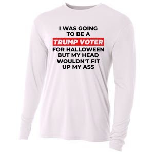 Funny I Was Going To Be A Trump Voter For Halloween But.. Cooling Performance Long Sleeve Crew