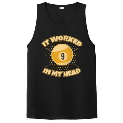 Funny It Worked At My Head Bad Shot 9 Ball Billiards Meaningful Gift PosiCharge Competitor Tank