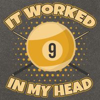 Funny It Worked At My Head Bad Shot 9 Ball Billiards Meaningful Gift Cotton Canvas Backpack