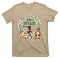 Funny Im Wild And One Zoo Theme Birthday Safari Jungle Animals T-Shirt