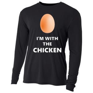 Fun IM With The Chicken Egg Halloween Costume Cooling Performance Long Sleeve Crew