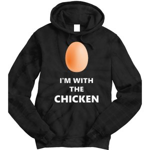 Fun IM With The Chicken Egg Halloween Costume Tie Dye Hoodie