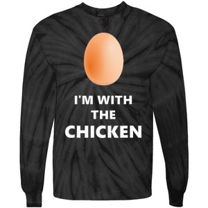 Fun IM With The Chicken Egg Halloween Costume Tie-Dye Long Sleeve Shirt