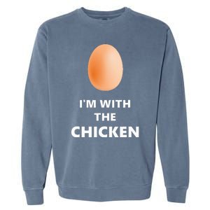 Fun IM With The Chicken Egg Halloween Costume Garment-Dyed Sweatshirt