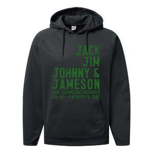 Funny Irisk Whiskey St Patricks Day Performance Fleece Hoodie