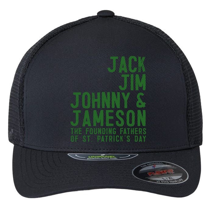 Funny Irisk Whiskey St Patricks Day Flexfit Unipanel Trucker Cap