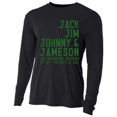 Funny Irisk Whiskey St Patricks Day Cooling Performance Long Sleeve Crew