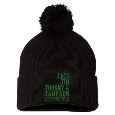 Funny Irisk Whiskey St Patricks Day Pom Pom 12in Knit Beanie