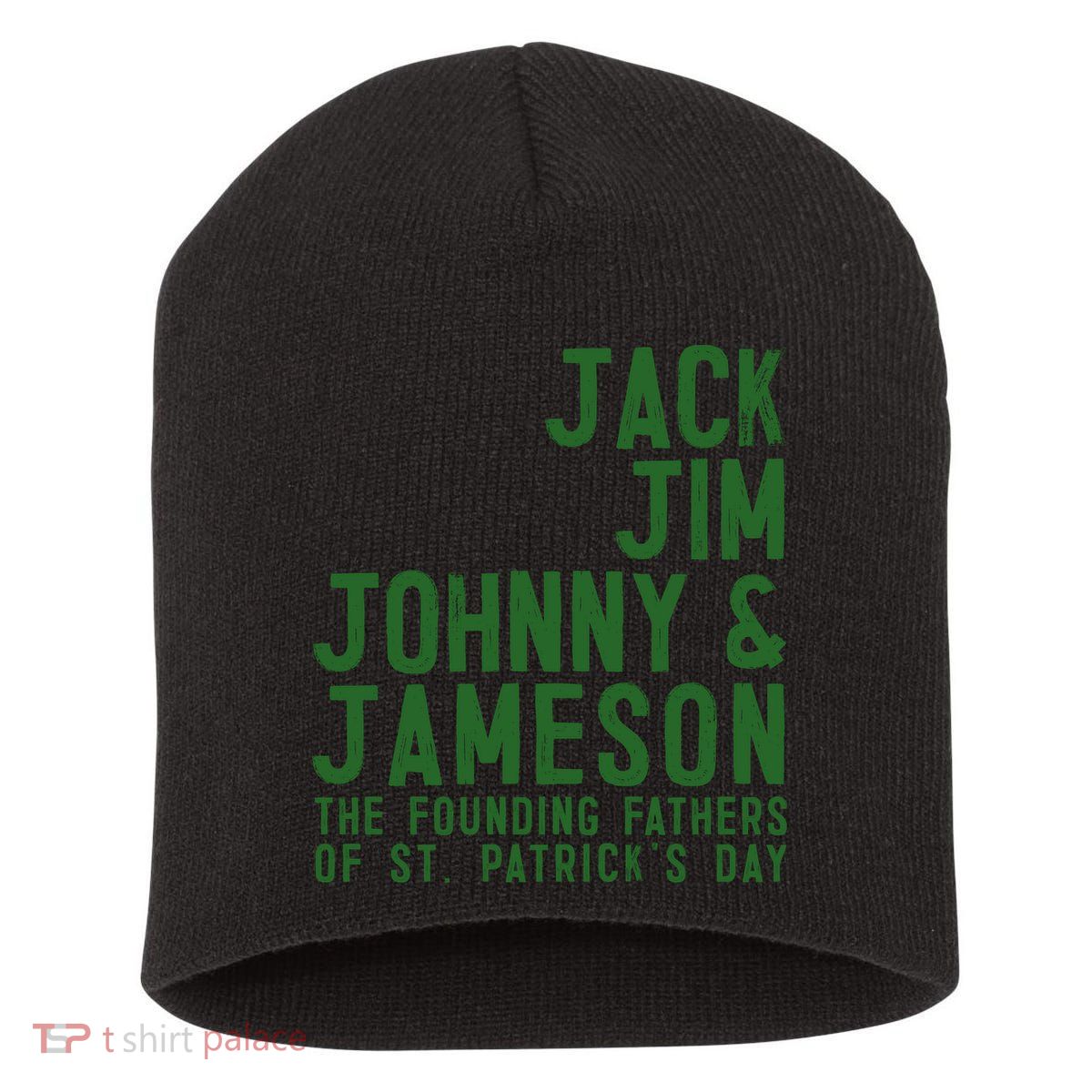 Funny Irisk Whiskey St Patricks Day Short Acrylic Beanie