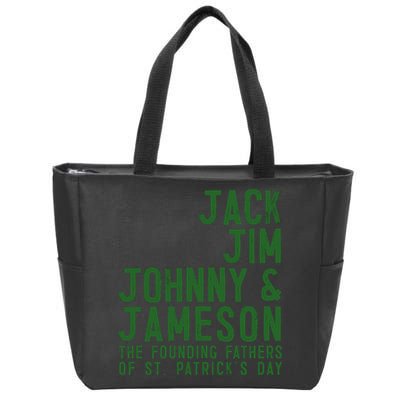 Funny Irisk Whiskey St Patricks Day Zip Tote Bag