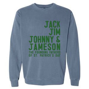 Funny Irisk Whiskey St Patricks Day Garment-Dyed Sweatshirt