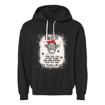 Funny I Will Put You In A Trunk And Help People Look For You Garment-Dyed Fleece Hoodie