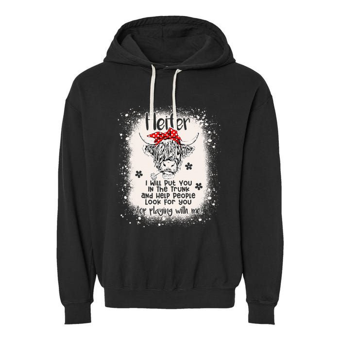 Funny I Will Put You In A Trunk And Help People Look For You Garment-Dyed Fleece Hoodie
