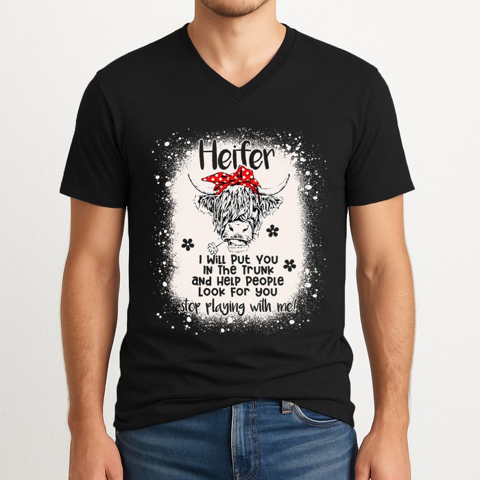 Funny I Will Put You In A Trunk And Help People Look For You V-Neck T-Shirt