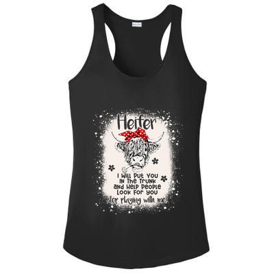 Funny I Will Put You In A Trunk And Help People Look For You Ladies PosiCharge Competitor Racerback Tank
