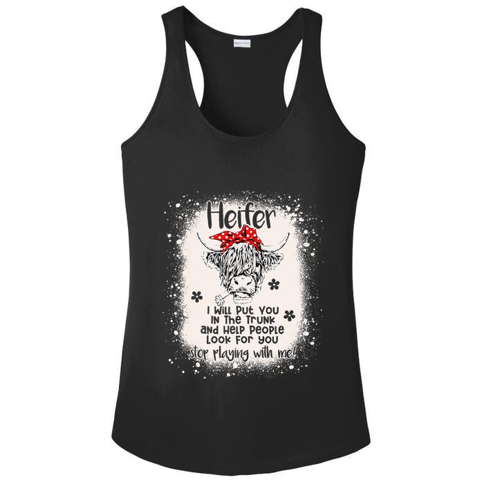 Funny I Will Put You In A Trunk And Help People Look For You Ladies PosiCharge Competitor Racerback Tank