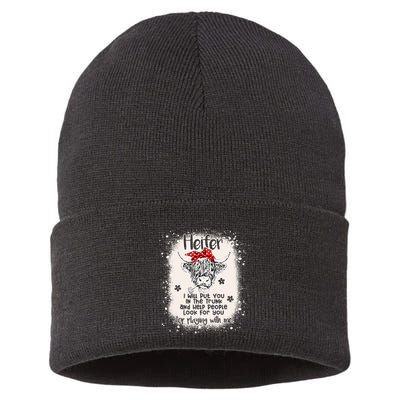 Funny I Will Put You In A Trunk And Help People Look For You Sustainable Knit Beanie
