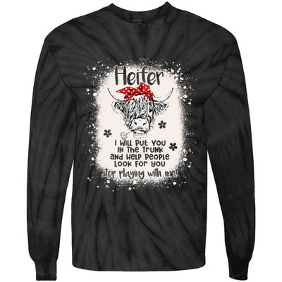 Funny I Will Put You In A Trunk And Help People Look For You Tie-Dye Long Sleeve Shirt