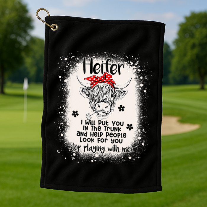 Funny I Will Put You In A Trunk And Help People Look For You Golf Towel
