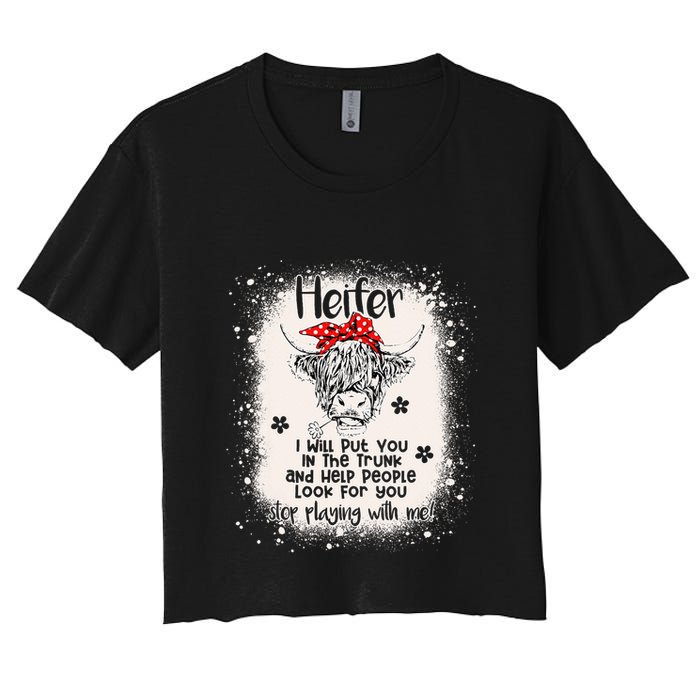 Funny I Will Put You In A Trunk And Help People Look For You Crop Top