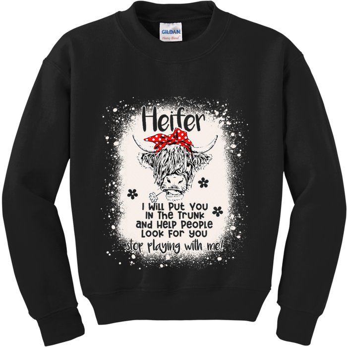 Funny I Will Put You In A Trunk And Help People Look For You Kids Sweatshirt