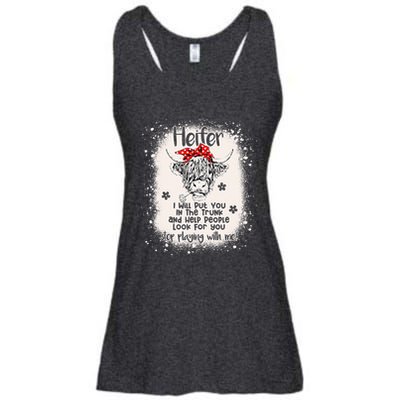 Funny I Will Put You In A Trunk And Help People Look For You Ladies Essential Flowy Tank