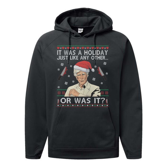 Funny It Was A Holiday Just Like Any Other Or Was It Keith Morrison Performance Fleece Hoodie