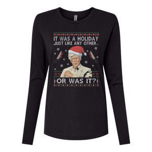 Funny It Was A Holiday Just Like Any Other Or Was It Keith Morrison Womens Cotton Relaxed Long Sleeve T-Shirt