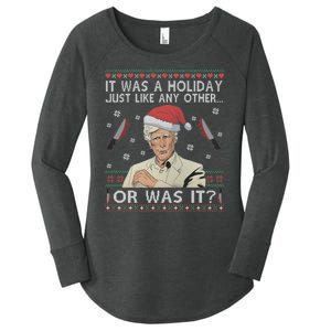 Funny It Was A Holiday Just Like Any Other Or Was It Keith Morrison Women's Perfect Tri Tunic Long Sleeve Shirt