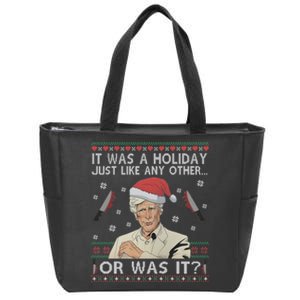 Funny It Was A Holiday Just Like Any Other Or Was It Keith Morrison Zip Tote Bag