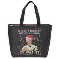 Funny It Was A Holiday Just Like Any Other Or Was It Keith Morrison Zip Tote Bag