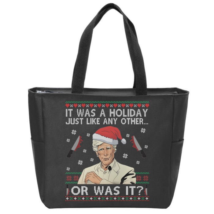 Funny It Was A Holiday Just Like Any Other Or Was It Keith Morrison Zip Tote Bag