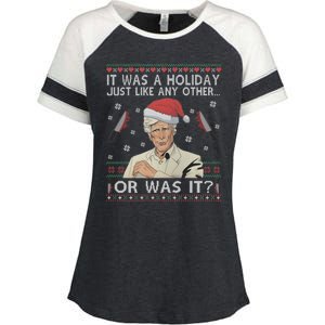 Funny It Was A Holiday Just Like Any Other Or Was It Keith Morrison Enza Ladies Jersey Colorblock Tee