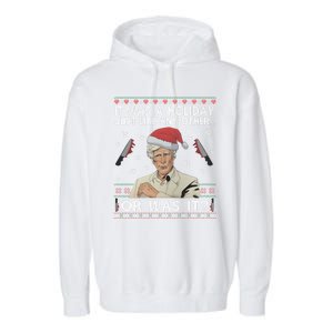 Funny It Was A Holiday Just Like Any Other Or Was It Keith Morrison Garment-Dyed Fleece Hoodie