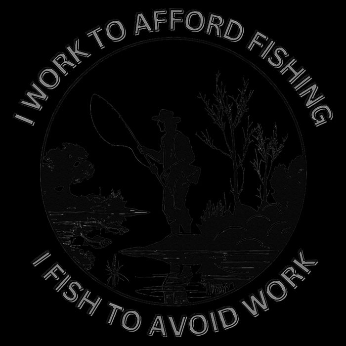 Fisherman I Work To Afford Fishing I Fish To Avoid Work Wool Snapback Cap