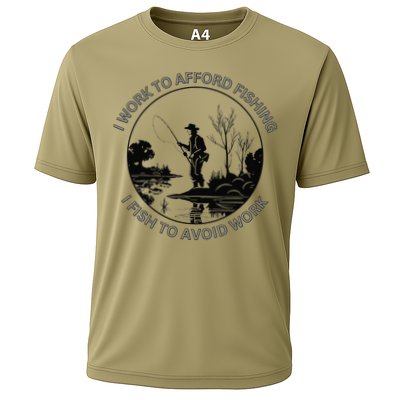 Fisherman I Work To Afford Fishing I Fish To Avoid Work Performance Shirt