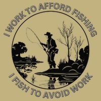 Fisherman I Work To Afford Fishing I Fish To Avoid Work Performance Shirt