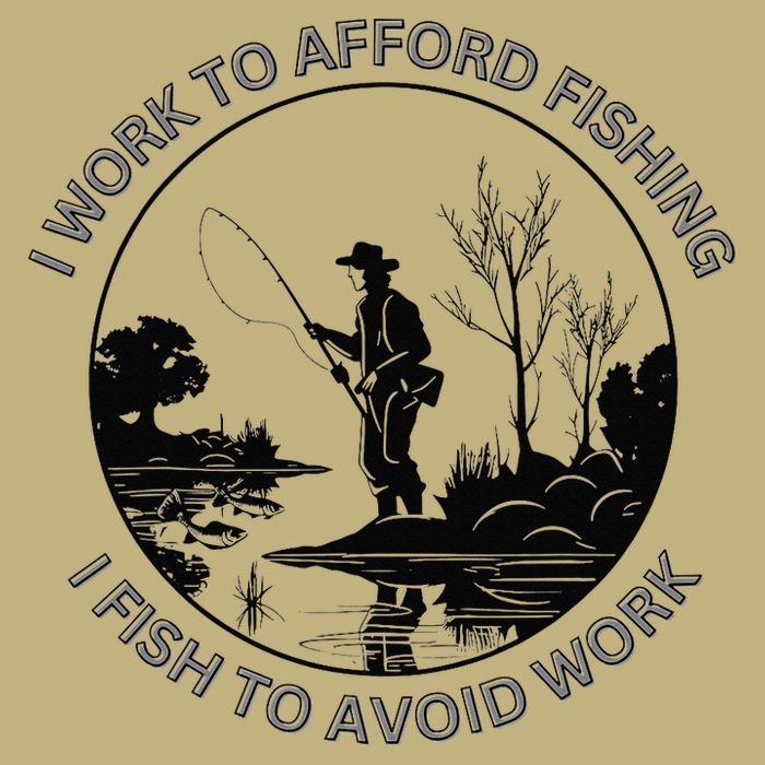 Fisherman I Work To Afford Fishing I Fish To Avoid Work Performance Shirt