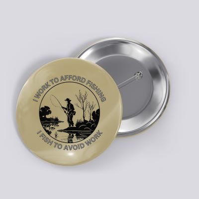 Fisherman I Work To Afford Fishing I Fish To Avoid Work Button