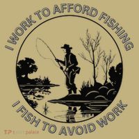 Fisherman I Work To Afford Fishing I Fish To Avoid Work Sustainable Beanie