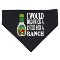 Funny I Would Dropkick A Child For Ranch USA-Made Doggie Bandana